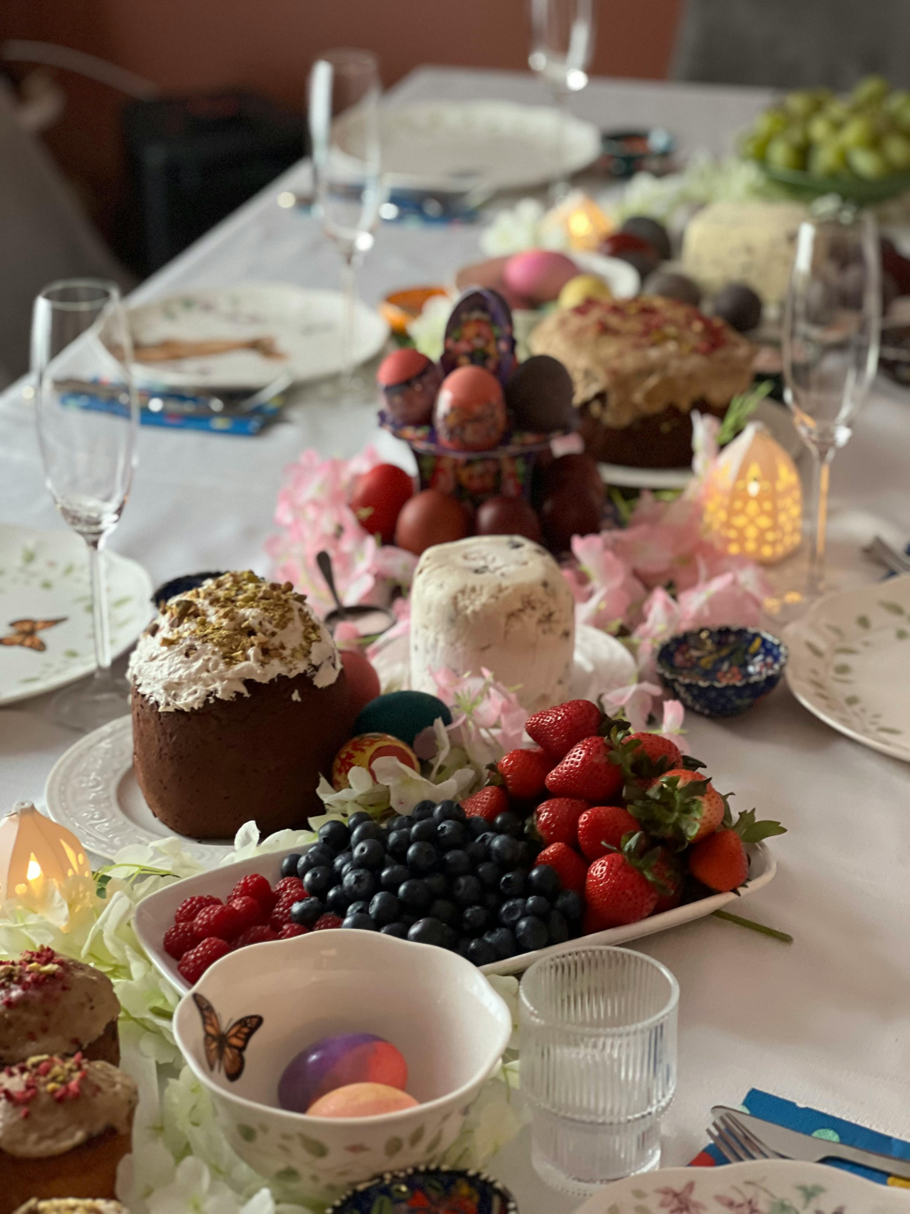 Великдень, святковий стіл, свято, Пасха