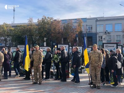 Попрощалися з військовим Романом Ягущиним у Рівному Попрощалися з військовим Романом Ягущиним у Рівному