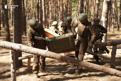 Херсонщина, ЗСУ, морська піхота, смуга перешкод, штормовий берет Херсонщина, ЗСУ, морська піхота, смуга перешкод, штормовий берет