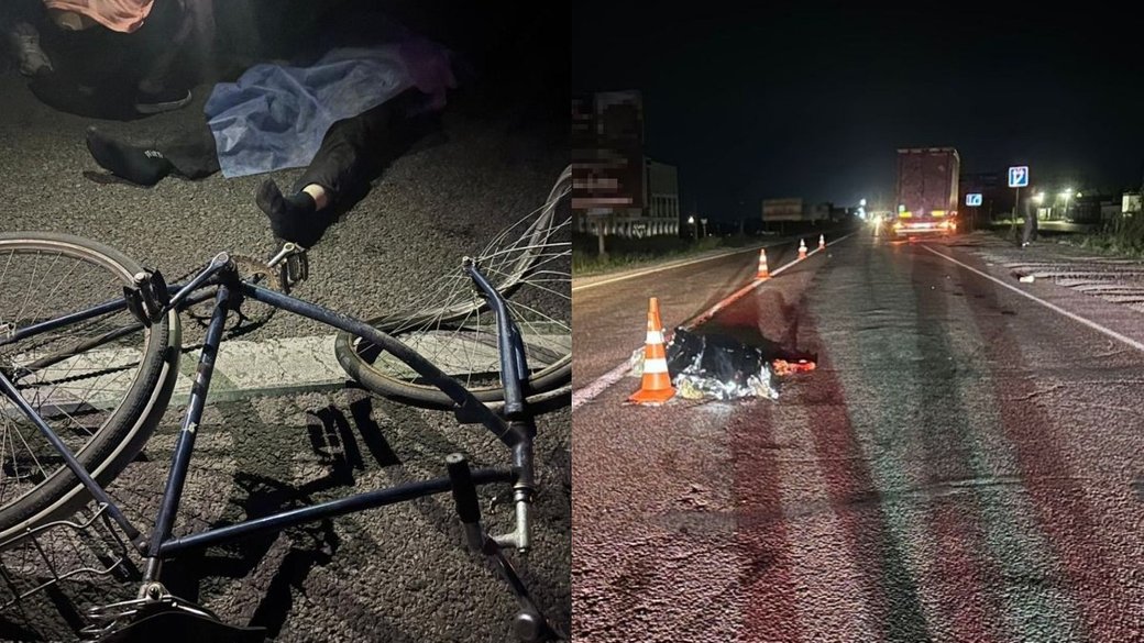 Дві смертельні ДТП на Львівщині за чотири години: загинули велосипедист і літня жінка
