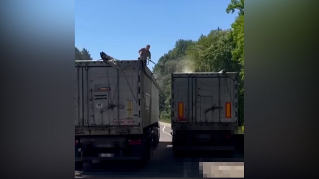 Вантажівку-порушника з критичним перевантаженням зупинили на трасі Київ–Чоп на Львівщині