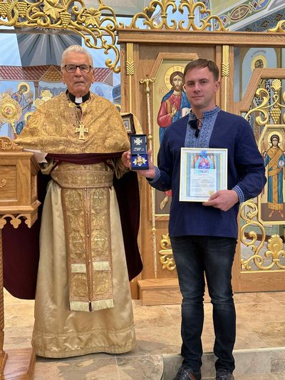Віктор Полярний, Андрій Охоцький, орден Святого Андрія Первозванного