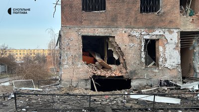 Обстріл Полтави: перші фото з місця події