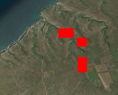 У Криму в районі Оленівки видно стовп диму У Криму в районі Оленівки видно стовп диму