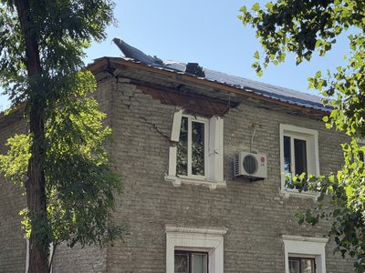 У Дніпрі через удар БпЛА пошкоджений багатоквартирний будинок У Дніпрі через удар БпЛА пошкоджений багатоквартирний будинок