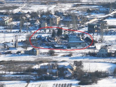 Російські війська знищили старовинну дерев'яну церкву у селі на Донеччини