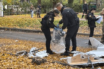 В Одесі російський дрон упав просто посеред вулиці: фото