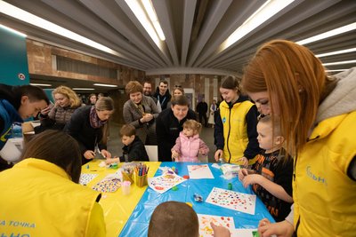 На станції київського метро запрацювала локація від ЮНІСЕФ На станції київського метро запрацювала локація від ЮНІСЕФ