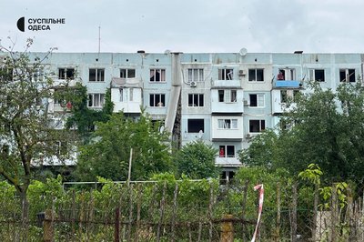 Пошкоджений будинок на Одещині від атаки РФ 26 червня
