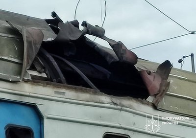 Наслідки прямого влучання в електропотяг сполученням Слатине — Харків, 24 березня 2026 року