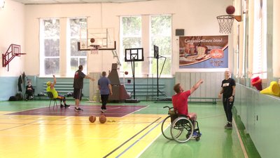 Заняття для ветеранів та військових з баскетболу Заняття для ветеранів та військових з баскетболу
