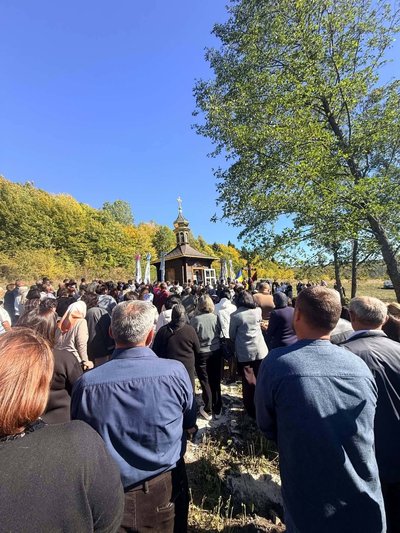 На Тернопільщині, освятили каплицю, церква, пішла під землю, провалилася, 2 жовтня 2026 року