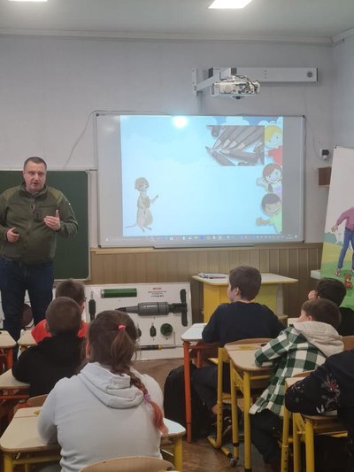 Урок у "Класі безпеки" в одній із шкіл Київщини