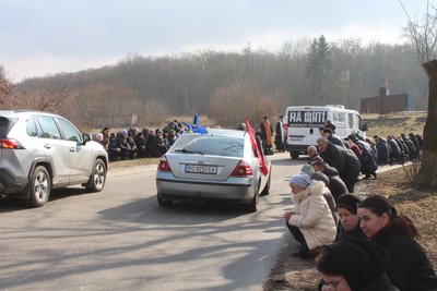 Похорон військового, Олександр Скочеляс, Великогаївська громада, Тернопільщина, березень 2025