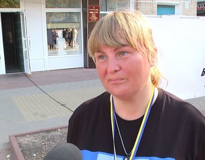 Оксана Климова бігла в пам'ять про свого загиблого чоловіка Оксана Климова бігла в пам'ять про свого загиблого чоловіка