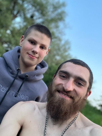 Олександр Шарбан з сином Олександр Шарбан з сином
