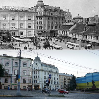 Який вигляд мала Центральна площа у Чернівцях понад століття тому Який вигляд мала Центральна площа у Чернівцях понад століття тому