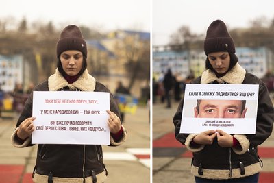 Вчергове в Житомирі провели акцію на підтримку полонених і зниклих безвісти Вчергове в Житомирі провели акцію на підтримку полонених і зниклих безвісти