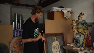 «Хірургія над мистецтвом»: історія реставратора-ветерана зі Львова, який повернувся до роботи після демобілізації «Хірургія над мистецтвом»: історія реставратора-ветерана зі Львова, який повернувся до роботи після демобілізації