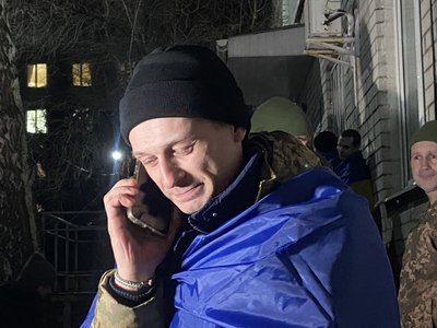Роман Борщ після звільнення з полону, архівне фото, грудень 2024 Роман Борщ після звільнення з полону, архівне фото, грудень 2024