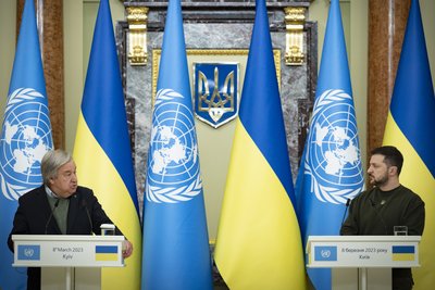 Зеленський зустрівся з генсеком ООН Зеленський зустрівся з генсеком ООН