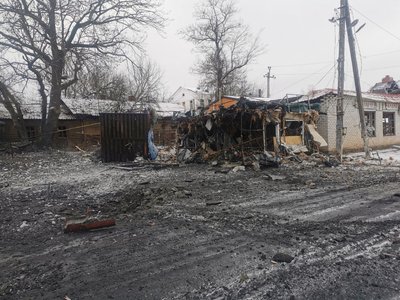 Наслідки удару Козача Лопань, 23 січня 2024 року Наслідки удару Козача Лопань, 23 січня 2024 року