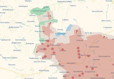 Ситуація станом на 18 вересня 2025 року на Покровському і Добропільському напрямках Ситуація станом на 18 вересня 2025 року на Покровському і Добропільському напрямках