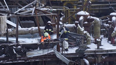 На пошкодженій російськими ударами ТЕС триває ліквідація руйнувань На пошкодженій російськими ударами ТЕС триває ліквідація руйнувань