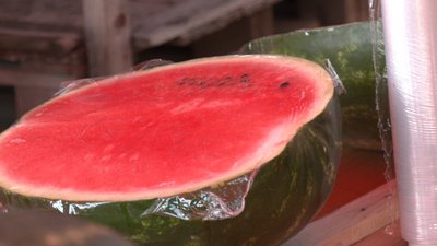 Перевірка якості баштанних культур на ринку в Житомирі