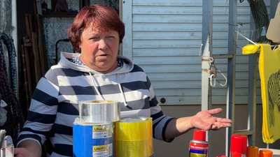 Продавчиня на ринку Дружківка Донецька область