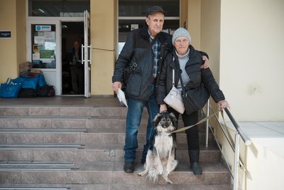 Тамара Гуріна з чоловіком та собакою Тамара Гуріна з чоловіком та собакою