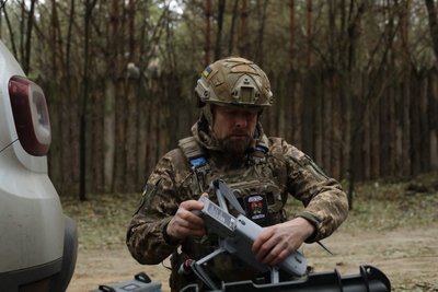 Колишній командир підрозділу ударних дронів Олександр Такул Колишній командир підрозділу ударних дронів Олександр Такул