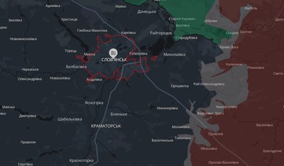Місто Слов'янськ на мапі аналітичного проєкту DeepState 27 липня 2026 року Місто Слов'янськ на мапі аналітичного проєкту DeepState 27 липня 2026 року