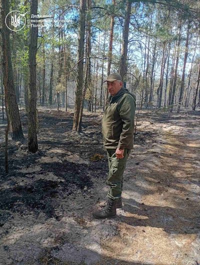 Завершують гасити пожежу на території лісництва на Рівненщині Завершують гасити пожежу на території лісництва на Рівненщині