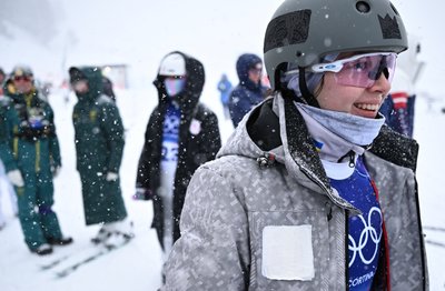Діана Яблонська впродовж змагань у лижній акробатиці на Олімпійських іграх-2026 Діана Яблонська впродовж змагань у лижній акробатиці на Олімпійських іграх-2026