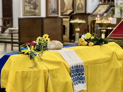 З військовим Дмитром Букрєєвим попрощалися у Рівному З військовим Дмитром Букрєєвим попрощалися у Рівному