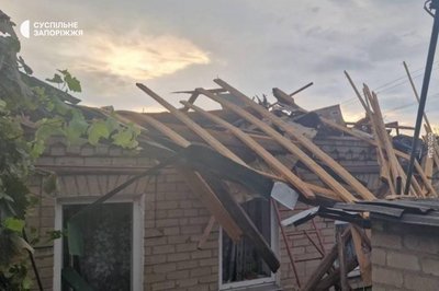 Щонайменше один чоловік поранений внаслідок російської атаки на приватний сектор Запоріжжя