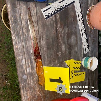 Ніж, яким могли вбити 41-річного чоловіка у Зміївській громаді Ніж, яким могли вбити 41-річного чоловіка у Зміївській громаді