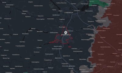 Місто Краматорськ Донецької області на мапі аналітичного проєкту DeepState 14 вересня 2026 року Місто Краматорськ Донецької області на мапі аналітичного проєкту DeepState 14 вересня 2026 року