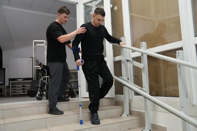 Андрій Тарасов у центрі "Незламні" Андрій Тарасов у центрі "Незламні"