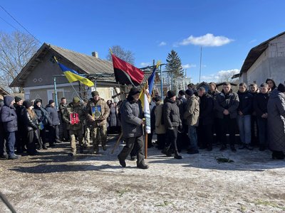Прощання з військовим, Євген Годований, Тернопільщина, лютий 2025 Прощання з військовим, Євген Годований, Тернопільщина, лютий 2025