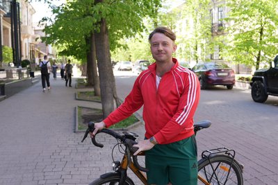 Штефан Рідл, Франківськ, велосипед Штефан Рідл, Франківськ, велосипед