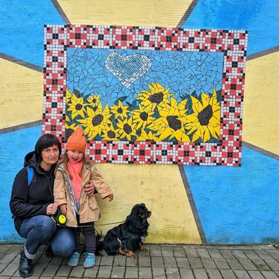 Мозаїка у Львові на вулиці мулярській Мозаїка у Львові на вулиці мулярській