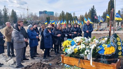 Похорон військового, Сергій Сава, Тернопіль, березень 2025 Похорон військового, Сергій Сава, Тернопіль, березень 2025