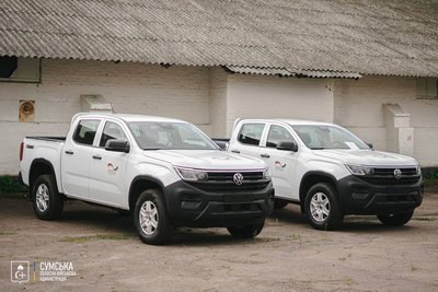 Прикордонні громади на Сумщині отримали автівки від Німеччини Прикордонні громади на Сумщині отримали автівки від Німеччини
