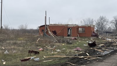 Зруйнований будинок після російського обстрілу Криворіжжя Донецька область 9 грудня 2025 рік Зруйнований будинок після російського обстрілу Криворіжжя Донецька область 9 грудня 2025 рік