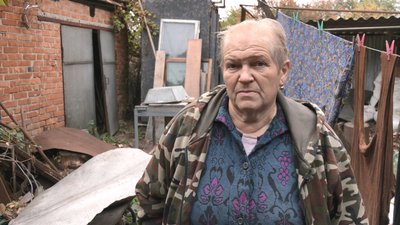 Жителька Великої Данилівки у Харкові Надія Фомініченко, чиє домоволодіння було пошкоджене обстрілом Жителька Великої Данилівки у Харкові Надія Фомініченко, чиє домоволодіння було пошкоджене обстрілом
