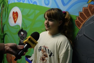 "Я люблю свою Україну": як школярі розмальовували стіни укриття в Сумах