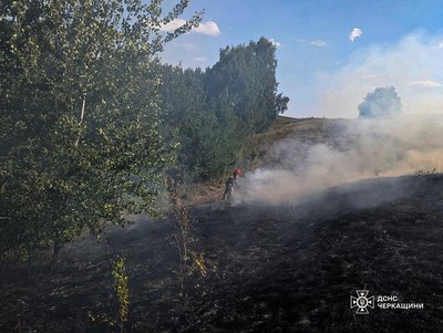 На Черкащині через пожежі сухостою отримали травми двоє людей