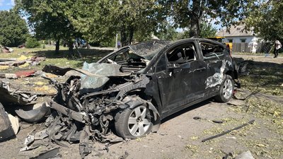 Розбита автівка у Златополі
